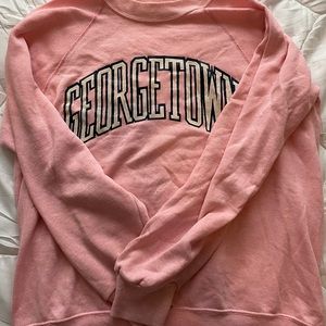 Georgetown pink crewneck